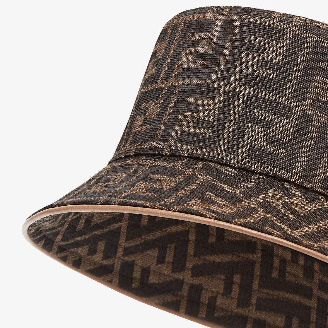 Chapeau jacquard FRENDI FF marron