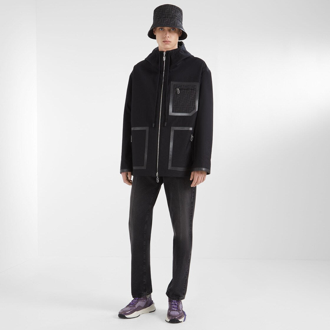 Bob FENDI en tissu jacquard FF