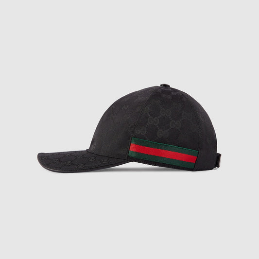 CASQUETTE DE BASE-BALL AVEC DÉTAIL BANDE WEB Noir