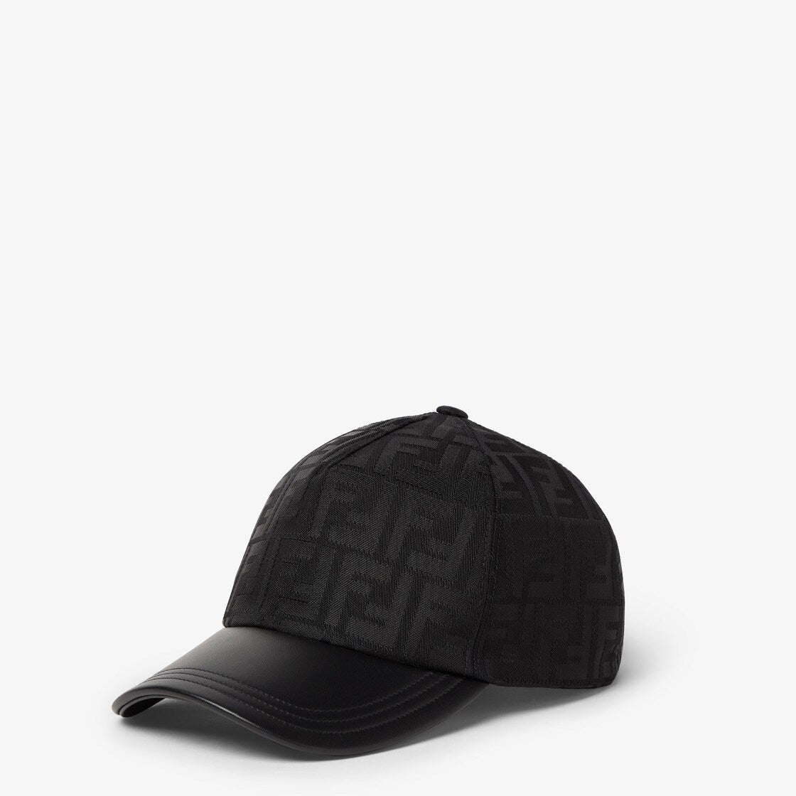 Casquette de baseball FENDI FF jacquard noir