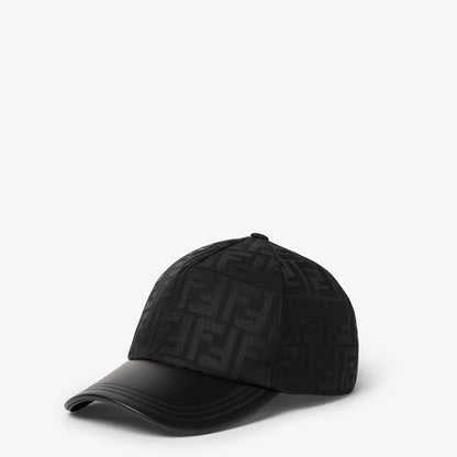Casquette de baseball FENDI FF jacquard noir