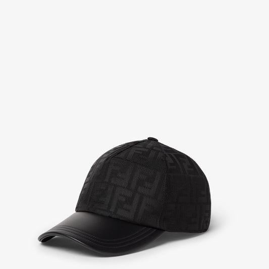 Casquette de baseball FENDI FF jacquard noir