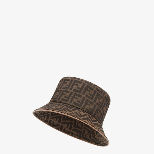 Chapeau jacquard FRENDI FF marron