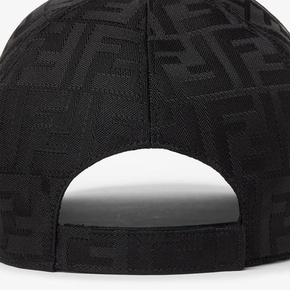 Casquette de baseball FENDI FF jacquard noir