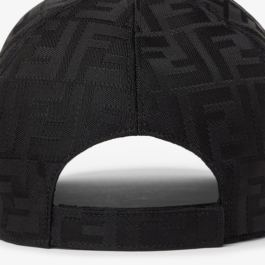 Casquette de baseball FENDI FF jacquard noir