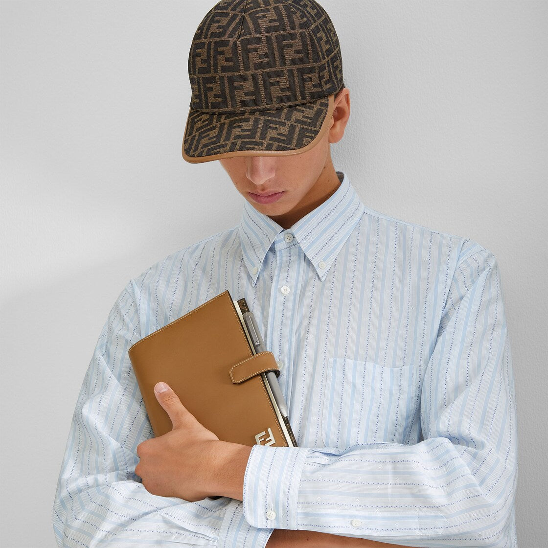 Casquette de baseball FENDI jacquard FF