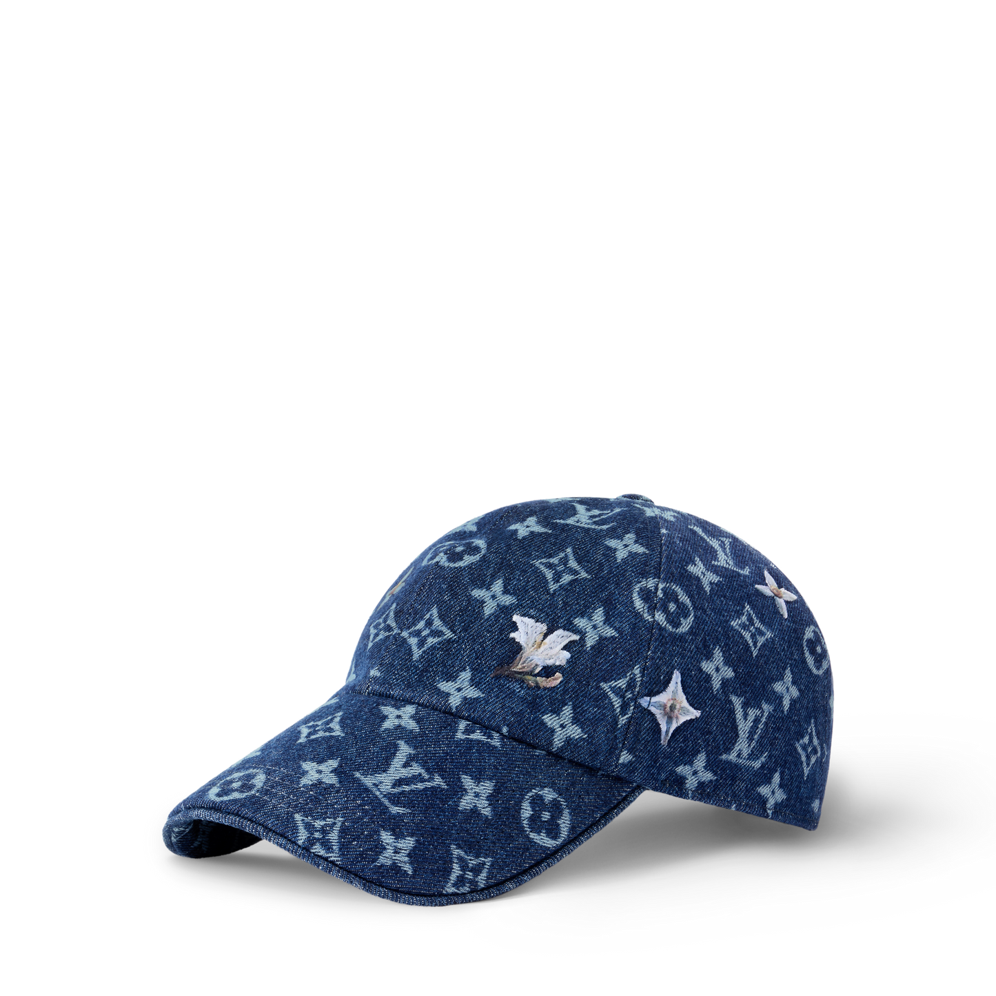Casquette en denim Monogram Flower