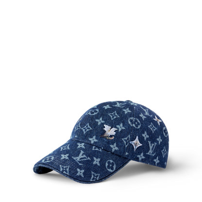 Casquette en denim Monogram Flower